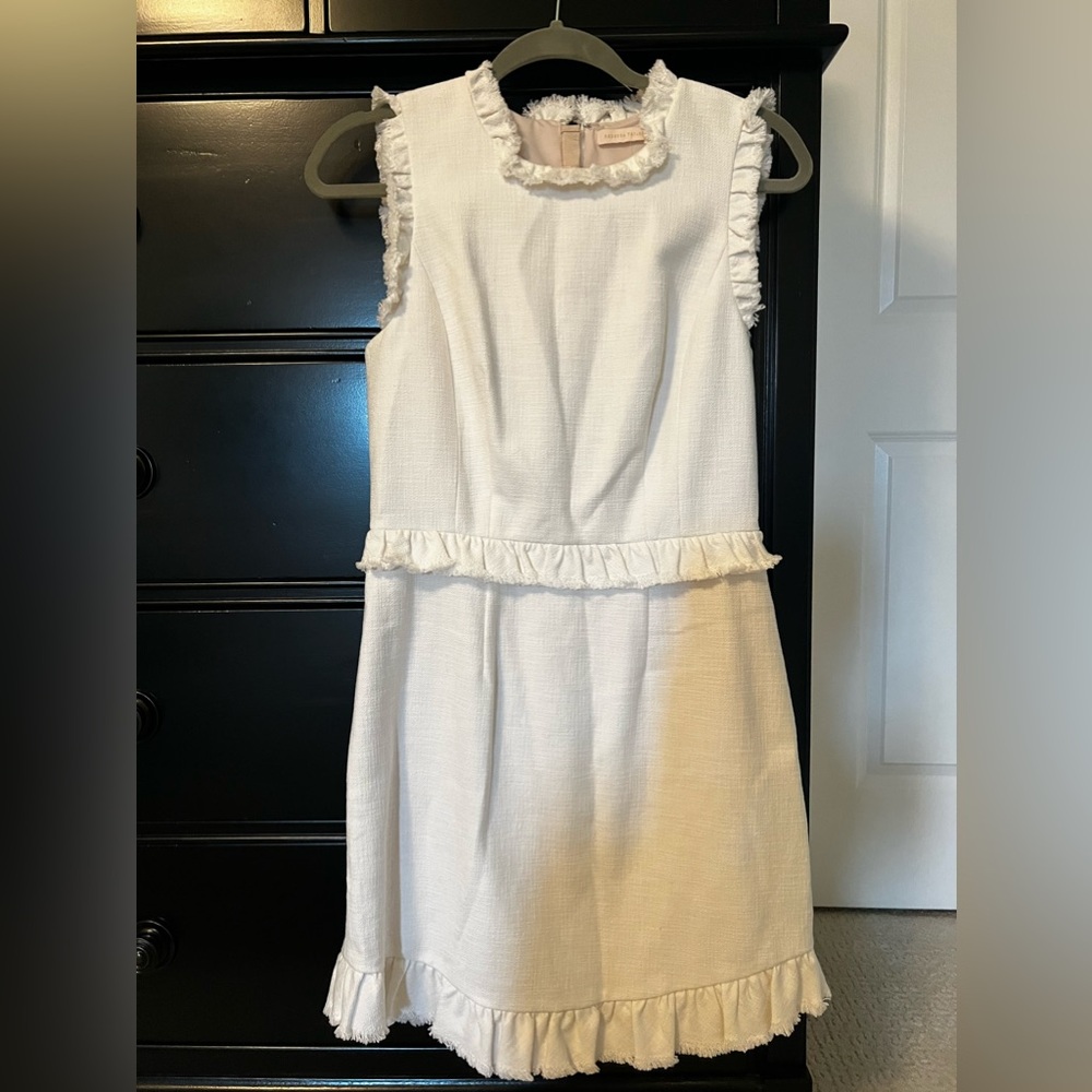 REBECCA TAYLOR WHITE SLEEVELESS DRESS NWOT - 6